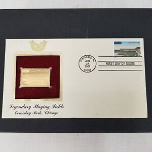 Comiskey Park Vintage Chicago Illinois Stamp First Day of Issue 2001 June 27